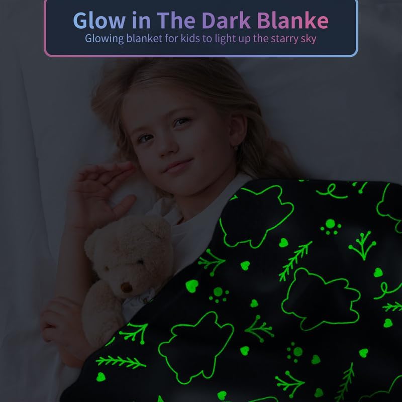 Panda Gifts for Kids: Soft Fleece Blankets & Throws, Personalized, 50"x60", Birthday Gifts for Girls & Boys - Image 2