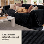 Bedsure Extra Soft Large Fleece Blanket for Bed Black 120"x120" - Image 4
