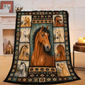 Horse Throw Blanket Horse Stuff Gifts for Kids Girls Boys Adults Women Men Soft Cozy Warm Plush Fluffy Fuzzy Fleece Blanket Decor 40''X50'' by Fuzawet
