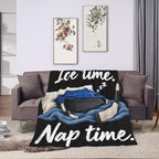 Sleepy Hockey Blanket Throw Gift for Girls Women 80"X60" - Image 3