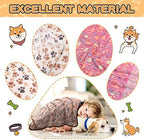 Rezutan Blanket for Large Dogs & Cats Soft Reversible Cute Paw 40"x31" - Image 3