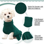 QBLEEV Small Dog Sweaters for Girls - Warm Winter & Fall Dog Sweaters with Soft Material, Turtleneck & Vest Options, Female XS - Image 3
