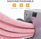 Luciphia 1 Pack 3 Calming Dog Blanket Fluffy Premium Fleece Pet Blankets Soft Sherpa Throw for Dogs Puppy Cat Pink Medium (30" x20") - Image 4