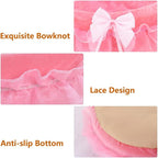Pink Dog Bed Washable Princess Cat Couch Soft Plush Pet Sofa Nest Mat Snuggle Kitten Puppy Cave Beds Cute Cozy Kitten Doggy Kennel Cushion Small Medium Dogs Cats Sleeping Pad (S, Pink)