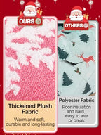 Cat Tunnel Christmas Tree Skirt for 5-7.5ft Trees - Prevent Christmas Tree Falling, Snowflake Patterns Warm Soft Cat Tube Bed with Anti-Slip Mat - Image 4
