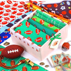 100 Pcs Dog Bandanas Bulk, Football Adjustable Triangle Pet M - Image 2