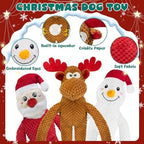no Stuffing Christmas Dog Toys Squeaky 3-Pack Interactive Chew Toy - Image 2