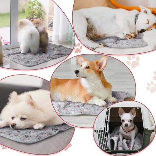 Reginary 4 Pcs Guinea Pig Fleece Cage Liners, Adorable Paw, 24 x 16 Inch - Image 3