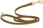 Viper Biothane K9 Working Dog Leash Waterproof Lead for Tracking Training Schutzhund Odor-Proof Long Line with Solid Brass Snap for Puppy Medium and Large Dogs 4ft, Coyote Brown