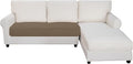 Easy-Going Sectional Couch Covers for Dogs L Shape Sofa Cover Reversible Sofa Slipcover Chaise Lounge Cover Furniture Protector Cover for Pets Dog Cat (30 x 50 inches, Camel/Ivory) | Camel/Ivory, Soft Sofa Slipcover For Dogs, Fits Left/Right Chaise Lou...