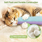 Retro Shaw Cat Toys Pillows, Refillable Catnip Kicker Toys for Indoor Cats - Image 6