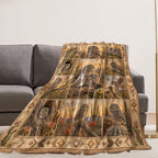 Desert Elf Owl Throw Blanket Gifts for Girls Women 80"X60" - Image 4