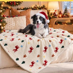 Luciphia Waterproof Dog Christmas Blanket Fleece Sherpa Reversible Soft - Image 6