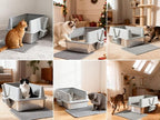Stainless Steel Cat Litter Box with Lid,XL Metal Litter Box Stainless Steel | Mat & Scoop, Odor-Free/Anti-Leakage & Non-Stick/Easy Clean, High-Sided Litter Box for Multiple Big Cats(XL/Grey)