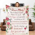 Mom Blanket Gifts for Women, Inspirational Birthday Gifts for Mom by AISDE