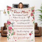 Mom Blanket Gifts for Women, Inspirational Birthday Gifts for Mom by AISDE
