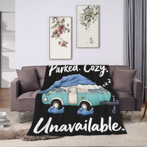 Sleepy Bus Blanket Throw Gift for Girls Women 80"X60" - Image 3
