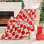 BEDELITE Checkered Christmas Twin Blanket for Decor & Gift, 60"x80" - Image 2
