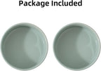 Havniva Cat Bowls Set of Two, 6.1” Ceramic Cat Food and Water Bowls | Cat Food Bowls Whisker Friendly, Non-Slip Base, Food-Grade Ceramic, Wide Opening, Dishwasher Safe, Cat Bowls for Indoor Cats