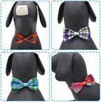 Plaid Dog Bow Ties Bulk for Large Dogs 30 Pack 5.1"*3.1" L - Image 4