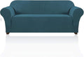 Stretch Sofa Cover Slipcover 1-Piece, Spandex Jacquard Fabric Universal Couch Cover for 3 Cushion, Washable Non Slip Sofa Cover, Pet Friendly (Large Sofa 90"-100",Deep Teal)