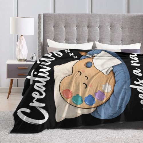 Sleepy Palette Blanket Throw Gift for Girls Women 60"X50" - Image 6