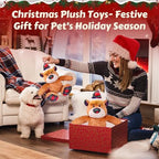 Newget Christmas Squeaky Dog Toys, Plush Dog Chew Toys with Crinkle Paper - Image 6