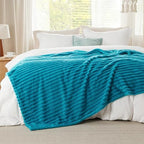 Bedsure Soft King Size Blankets for Bed Teal 108"x90" - Image 3