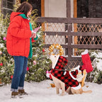 BWOGUE Santa Dog Costume, Dog Christmas Outfit, Santa Rider Costume XL Size - Image 4