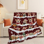 Christmas Corgi Throw Blanket Snowflake Holiday Dog Gifts 60''x80'' - Image 4