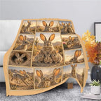 Cottontail Throw Blanket Rabbit Gifts for Girls Women 50"X40" - Image 6