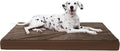 KSIIA Orthopedic Dog Bed for Extra Large Dogs with Waterproof, Brown, 47x29 | Deluxe Soft Plush Dog Crate Bed, Washable Pet Mat with Removable Cover & Egg Crate Foam for Extra Large Dogs Sleeping