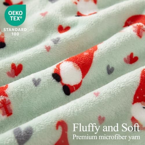 Gnome Love Fleece Throw Blanket,Valentine's Day Flannel Blankets,50"x60" - Image 2