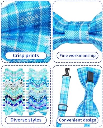 PET SHOW 30 Pack Winter Dog Bowties Bulk for Small Dogs Cats - Image 3