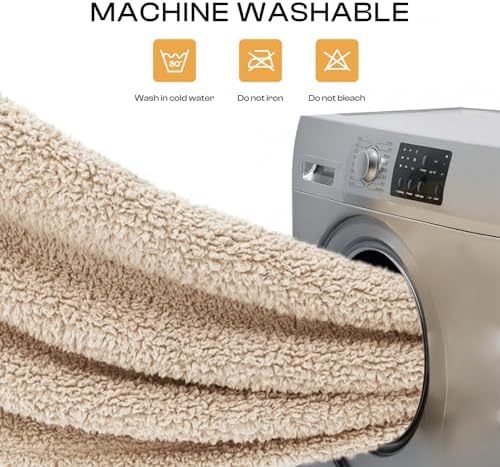 Luciphia 1 Pack 3 Calming Dog Blanket Fluffy Premium Fleece Pet Blankets Soft Sherpa Throw for Dogs Puppy Cat Grey/Beige/HazeBlue Small (23" x16") - Image 4