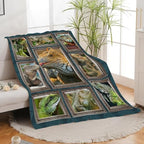 Lizard Blanket for Girls Women Boys Men Adults Kids Soft Cozy Fleece Iguana Reptile Lovers Throw Blankets Gifts Warm Flannel Plush Stuff Lightweight Decorative for Couch Bed Sofa 50"X40" - Image 2