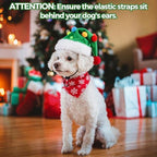 Dog Santa Hat for Christmas Cat Festival Costume Christmas Tree Shape Hat - Image 6