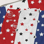 Independence Day Red Blue Stars Blanket, 4th of July Soft Cozy Throw Blanket, Patriotic Warm Lightweight Flannel Blanket for Bed Sofa Couch Chair 50" x 60" - Image 3