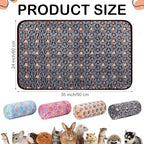 Reginary 4 Pcs Guinea Pig Fleece Cage Liners, Star Pattern, 35 x 24 Inch - Image 2