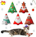 Christmas Catnip Toys Interactive Cats 5PCS Cat Nip Toy/Kitten Chew Plush Gift/Best Play Kick Stuff/Kitty Stuffed Teething Pillow/Cute and Soft Dental Gifts (5 types of Christmas decorations) by Biubiucat