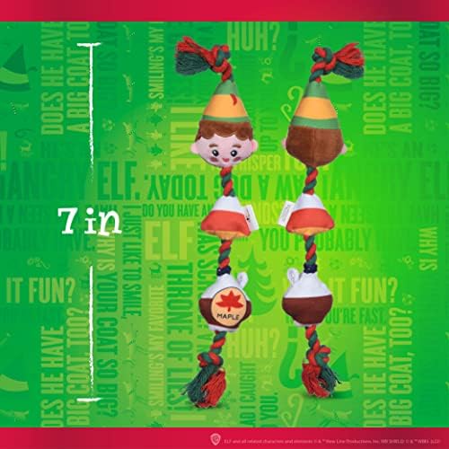 Elf Holiday Buddy Candy and Maple Syrup Rope Dog Toy, 15 Inch - Image 6