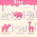 MALLMALL6 6Pcs Frosted Animal Cookie Catnip Crinkle Paper Sound Toys Gift for Cat, Catmint Teething Chew Kick Interactive Toy for Indoor Cats, Soft Candy Pet Presents Supplies for Kitten Lover - Image 4