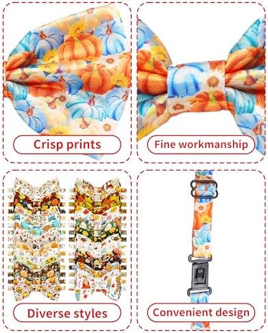 PET SHOW 30 Pack Fall Dog Bowties Bulk for Large Dogs - Image 3