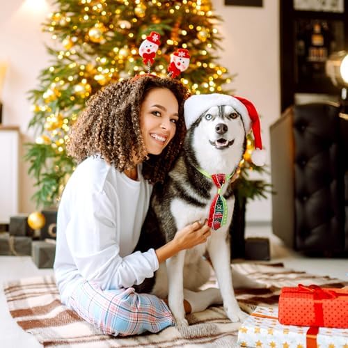Reginary 120 Pcs Christmas Dog Bandanas Bulk Dog Bows Set Bow Ties Cat Scarf Colorful Washable Triangle Pet Kerchief Cute Bib for Summer Small Medium Large Pets Grooming Accessories Costume - Image 6