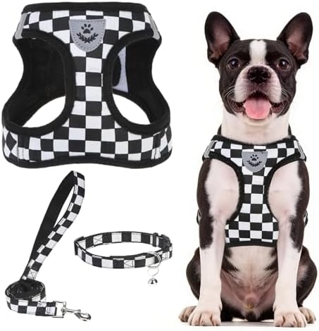 PUPTECK Dog Harness, Collar and Leash Set No Pull for Small Medium Sized by PUPTECK