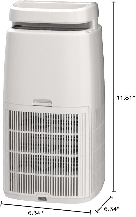 POMORON Air Purifiers for Home with Negative Ion and UV, MJ002H, White | Negative Ion Function, UV Function, True H13 Filter, 8/12/24 hours Timer, Fragrance Diffuse