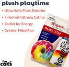 Huxley & Kent Plush Catnip Cat Toy 2pk, Donut & Kitty Klaw Passion Fruit - Image 2
