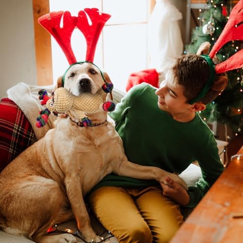 Christmas Dog Toys, Squeaky Reindeer Plush for Dogs - Image 4