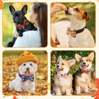 Reginary 50 Pcs Dog Bow Ties Pet Collar Attachment Autumn Style - Image 5