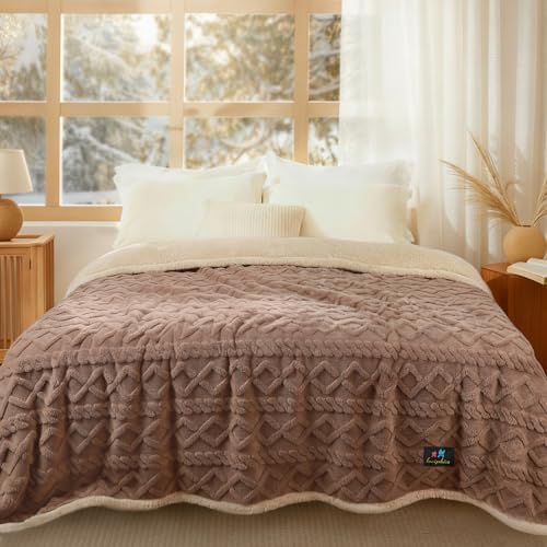 Luciphia Waterproof Blanket for King Bed Reversible Fleece Couch Cover by luciphia